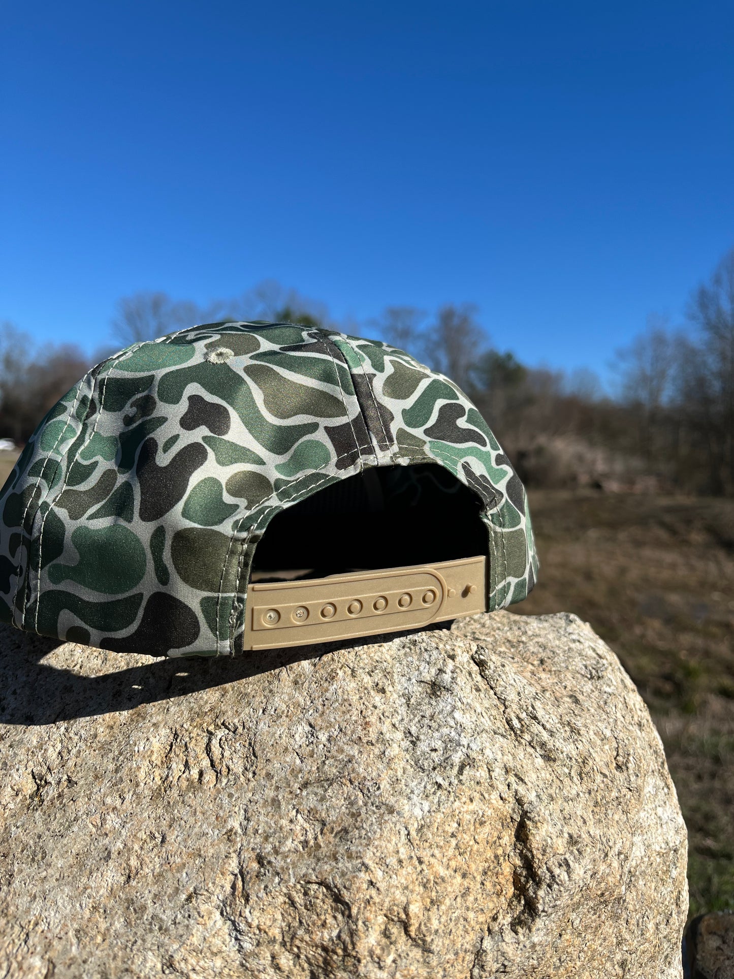 Flat Brim Camo Rope Hat