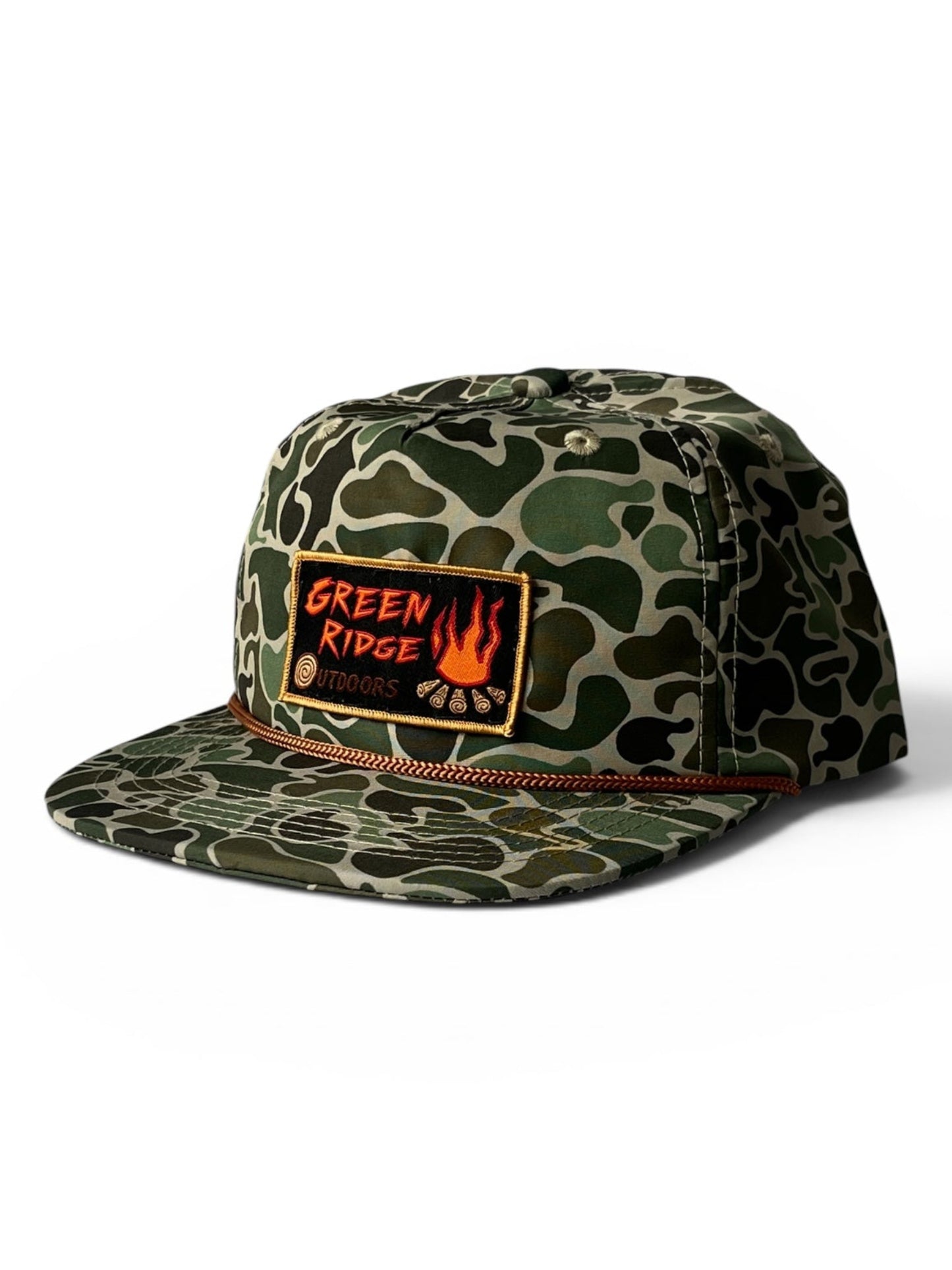 Flat Brim Camo Rope Hat