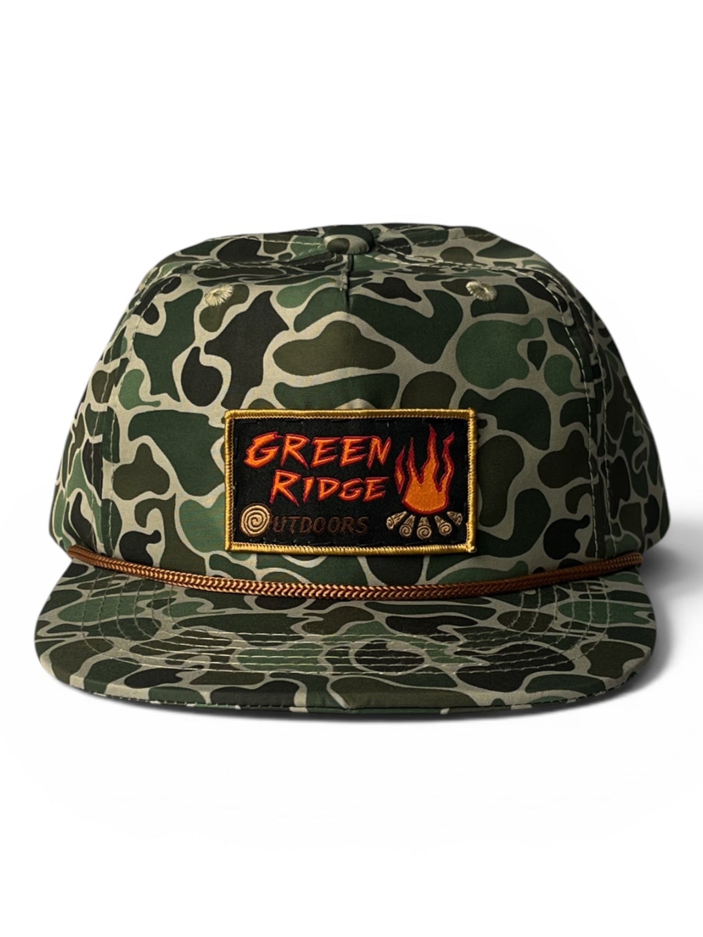 Flat Brim Camo Rope Hat