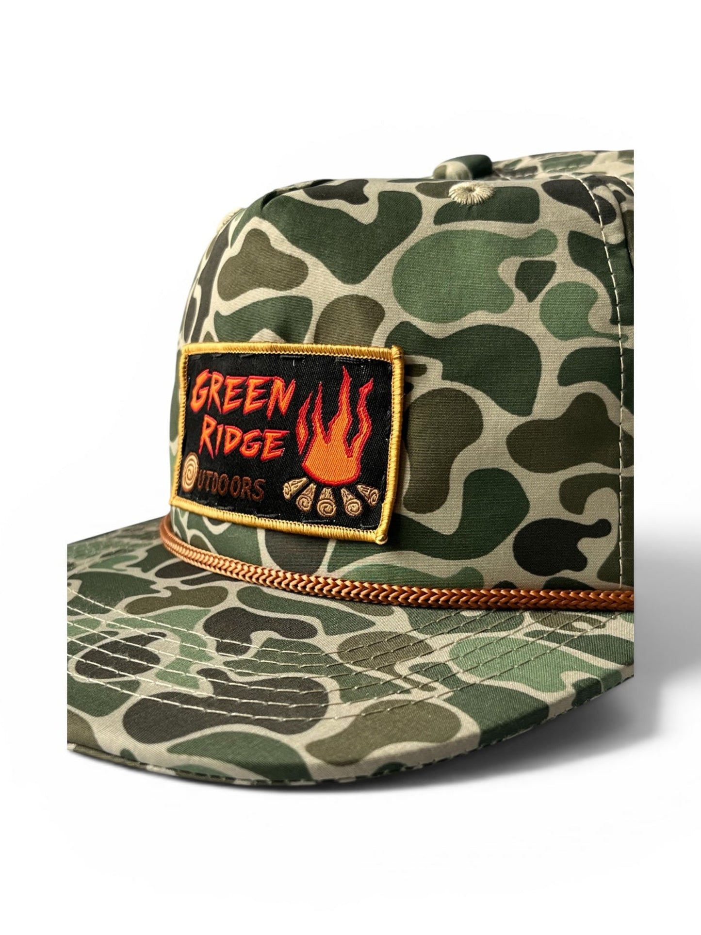 Flat Brim Camo Rope Hat